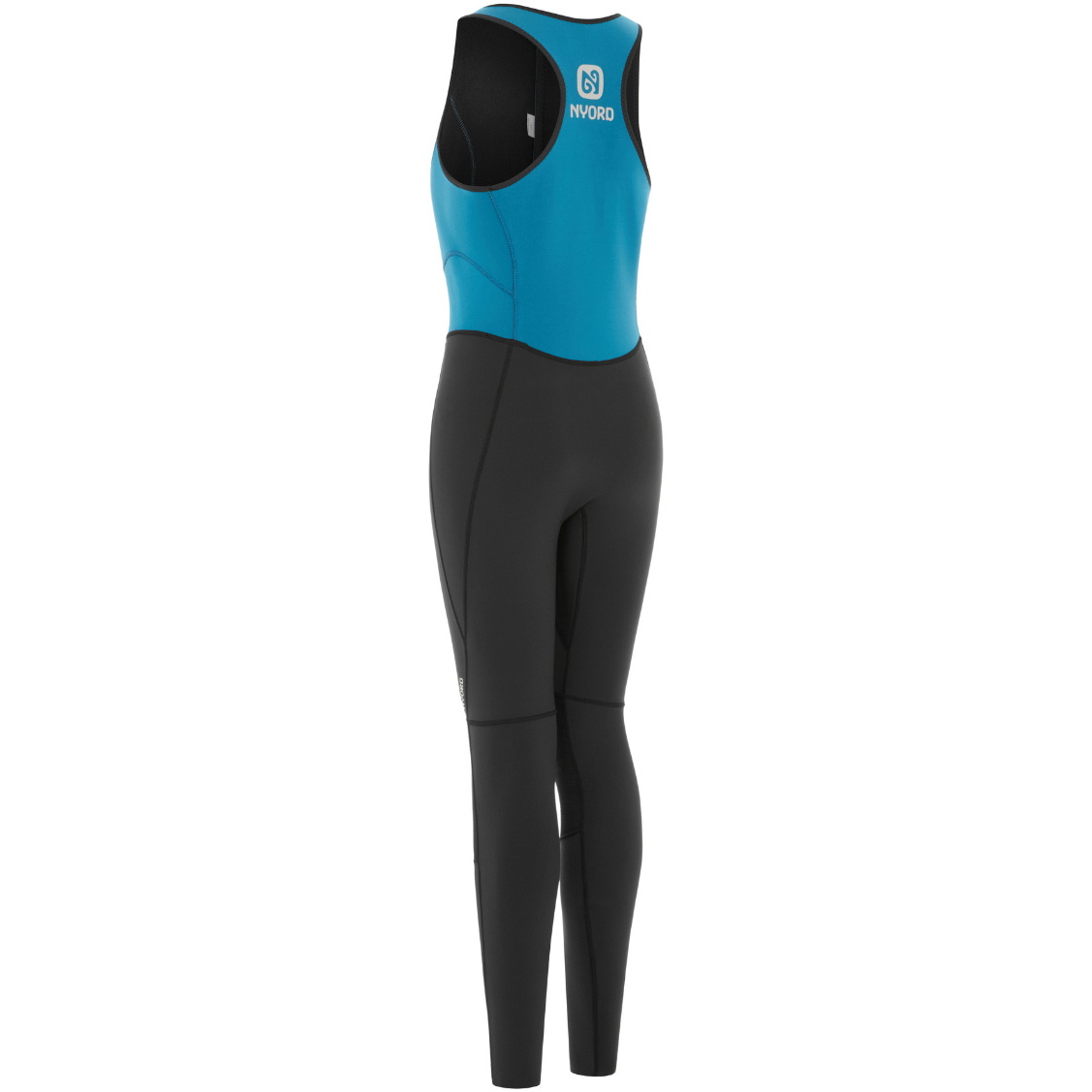 2025 Nyord Womens Solu Yulex 2/2mm Front Zip Long Jane Wetsuit SOLWLJ22001-BLKCBL - Black / Celestial Blue